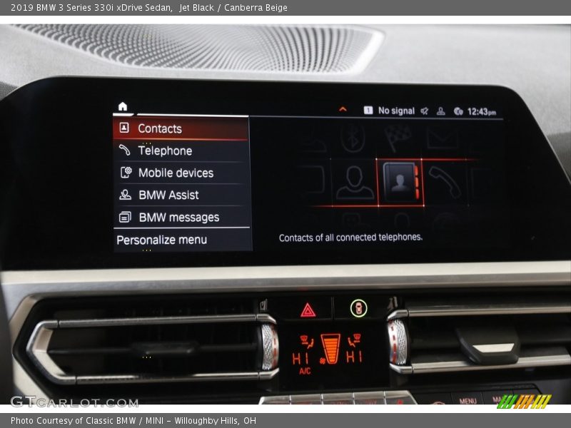Controls of 2019 3 Series 330i xDrive Sedan