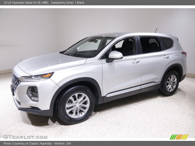 Symphony Silver / Black 2019 Hyundai Santa Fe SE AWD