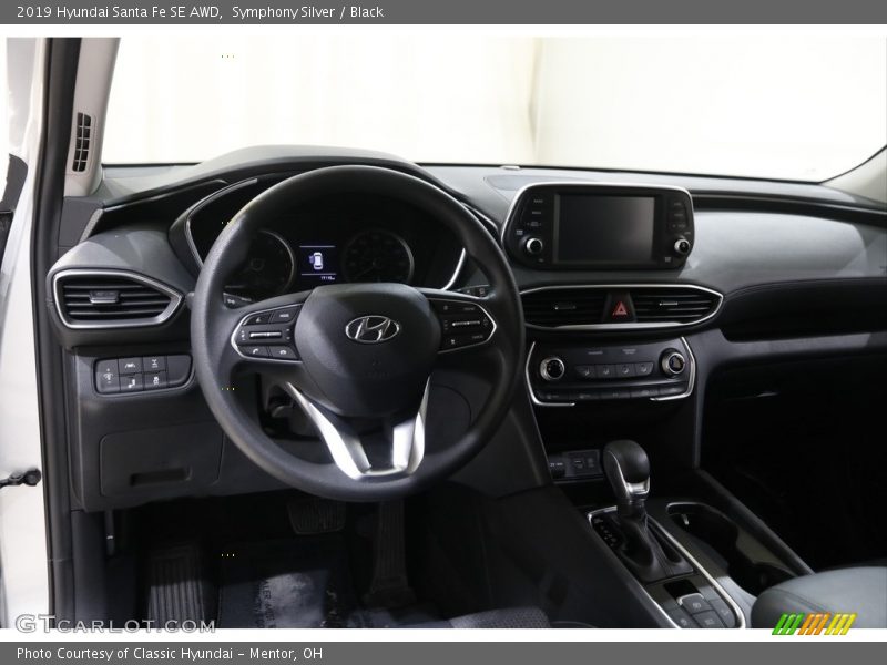 Symphony Silver / Black 2019 Hyundai Santa Fe SE AWD