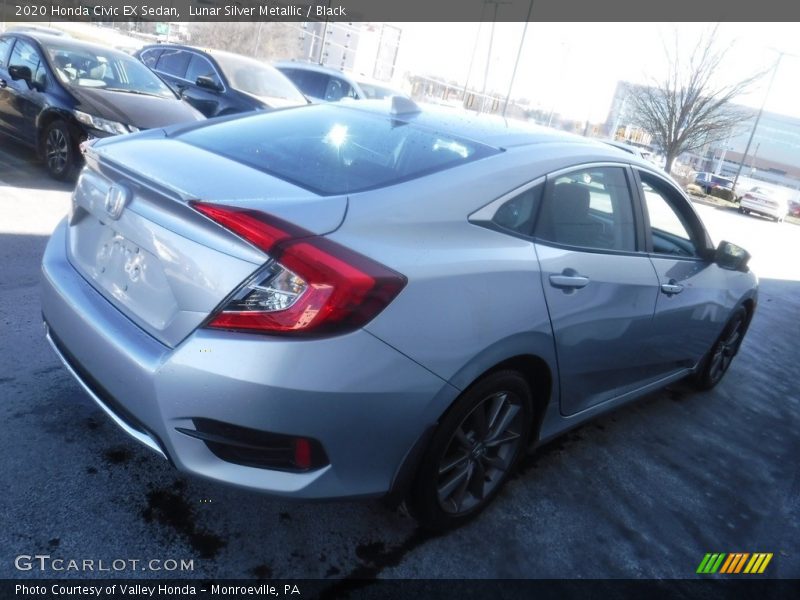 Lunar Silver Metallic / Black 2020 Honda Civic EX Sedan