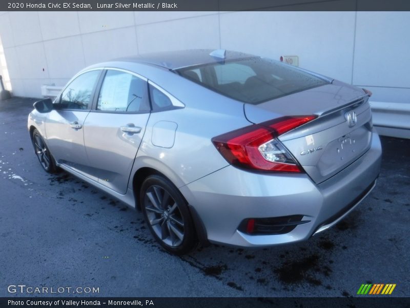 Lunar Silver Metallic / Black 2020 Honda Civic EX Sedan