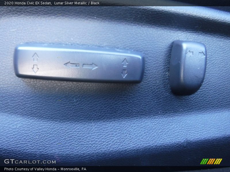 Lunar Silver Metallic / Black 2020 Honda Civic EX Sedan