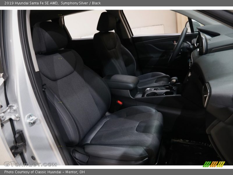 Symphony Silver / Black 2019 Hyundai Santa Fe SE AWD