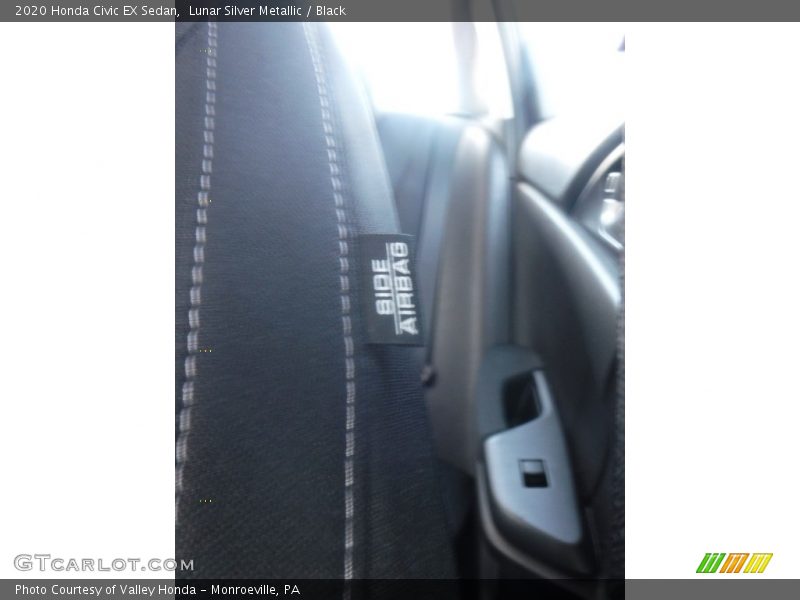 Lunar Silver Metallic / Black 2020 Honda Civic EX Sedan