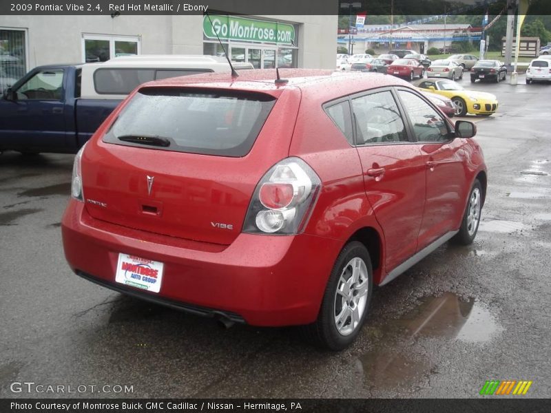 Red Hot Metallic / Ebony 2009 Pontiac Vibe 2.4