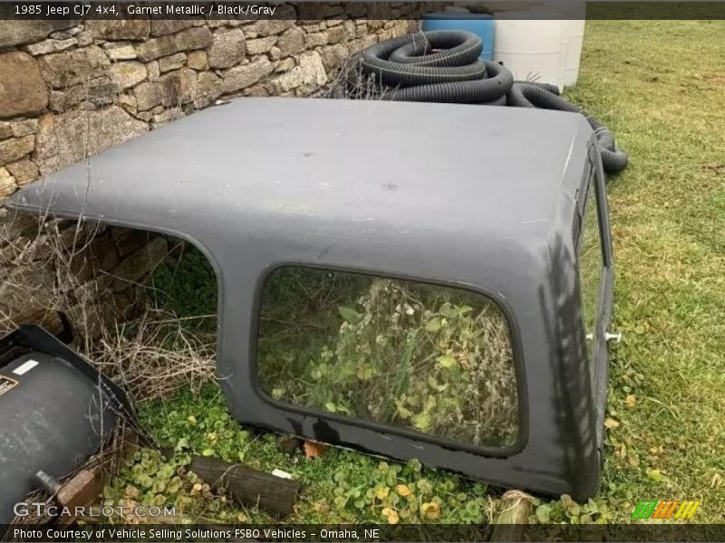 Garnet Metallic / Black/Gray 1985 Jeep CJ7 4x4