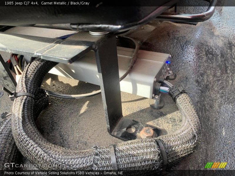 Garnet Metallic / Black/Gray 1985 Jeep CJ7 4x4