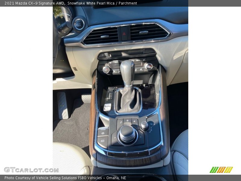 Snowflake White Pearl Mica / Parchment 2021 Mazda CX-9 Signature AWD