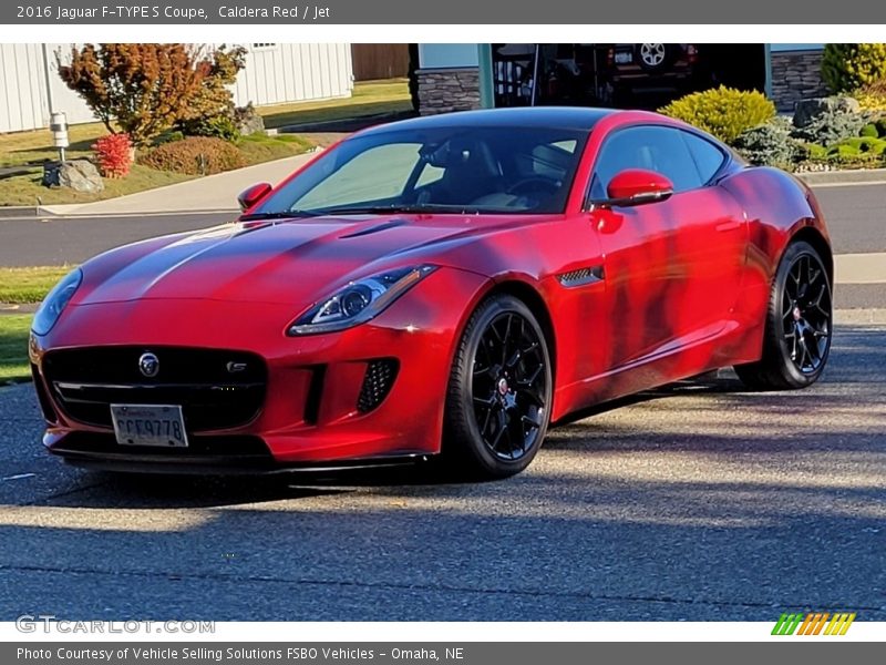 Caldera Red / Jet 2016 Jaguar F-TYPE S Coupe