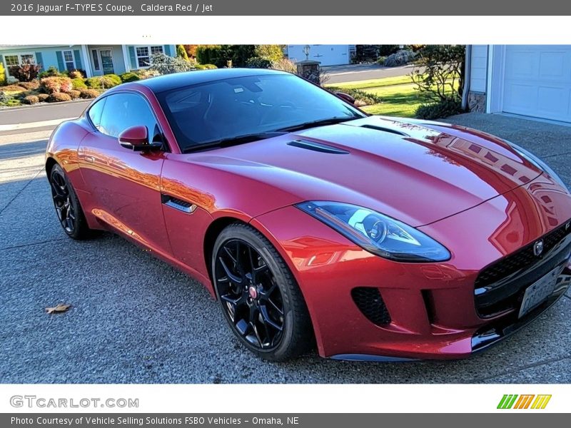 Caldera Red / Jet 2016 Jaguar F-TYPE S Coupe