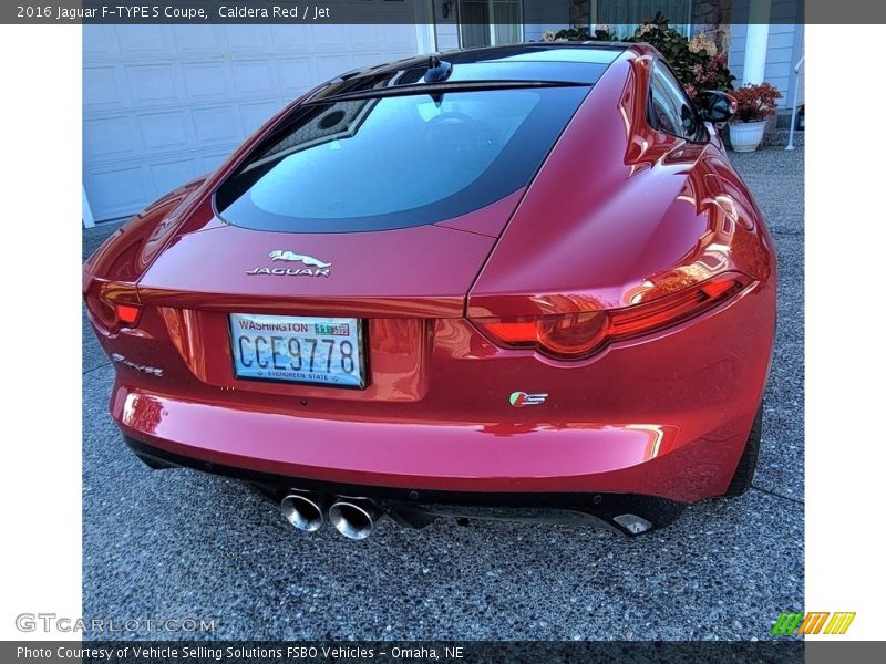Caldera Red / Jet 2016 Jaguar F-TYPE S Coupe