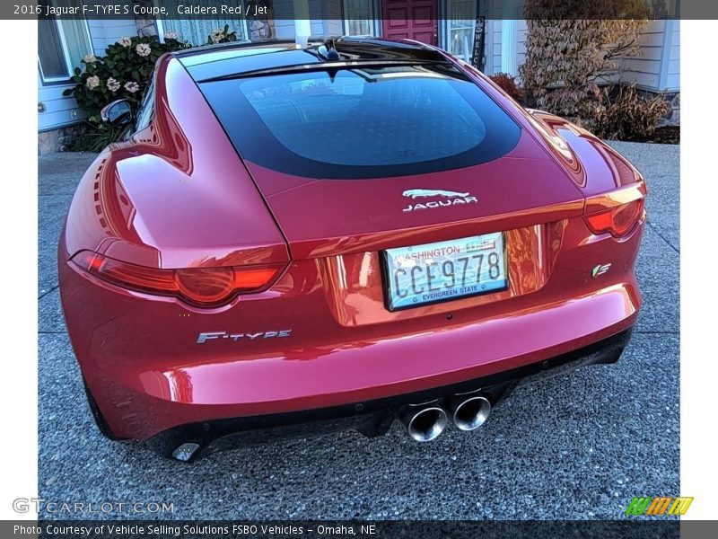 Caldera Red / Jet 2016 Jaguar F-TYPE S Coupe