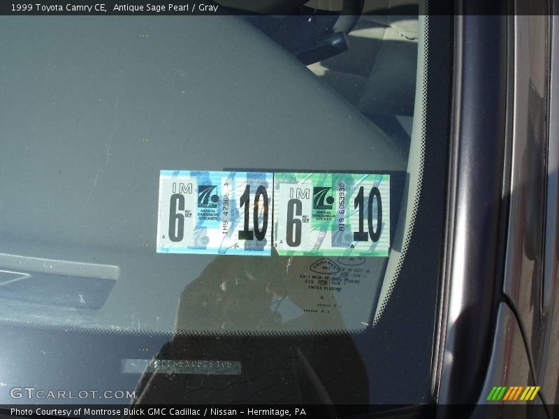Antique Sage Pearl / Gray 1999 Toyota Camry CE