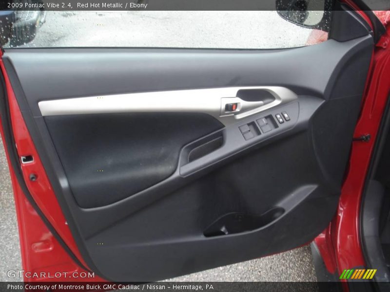Red Hot Metallic / Ebony 2009 Pontiac Vibe 2.4