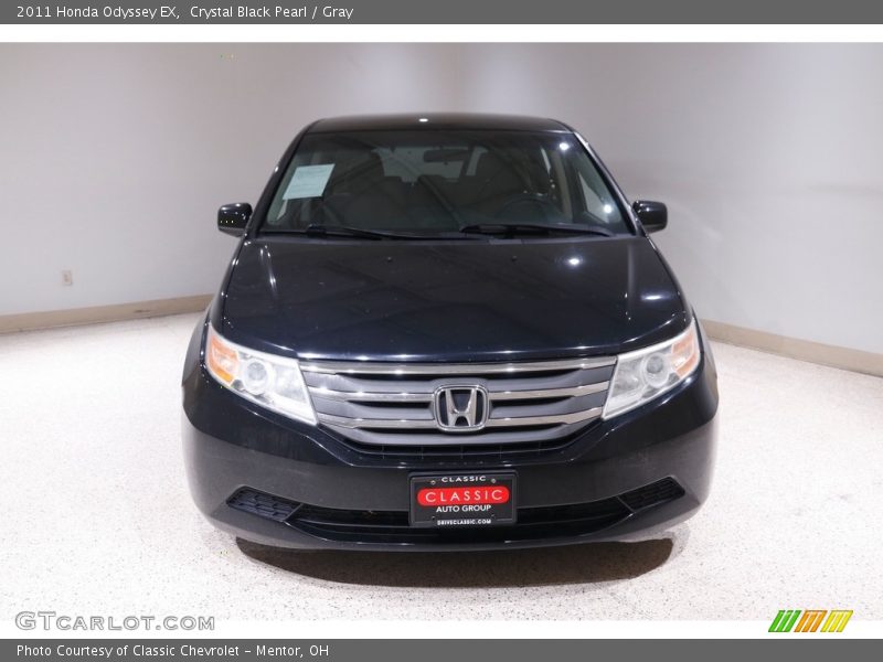 Crystal Black Pearl / Gray 2011 Honda Odyssey EX