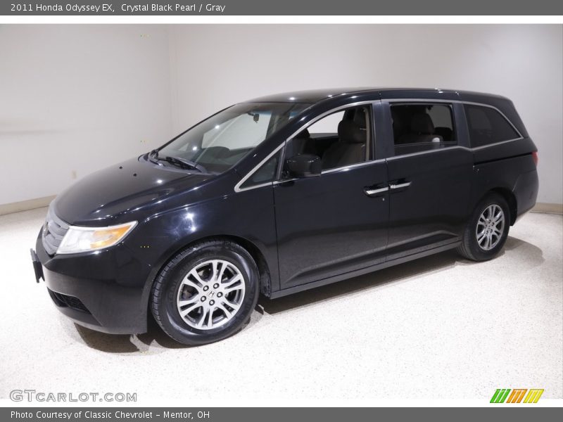 Crystal Black Pearl / Gray 2011 Honda Odyssey EX