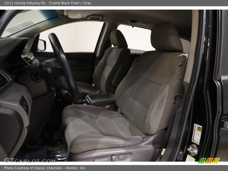 Crystal Black Pearl / Gray 2011 Honda Odyssey EX