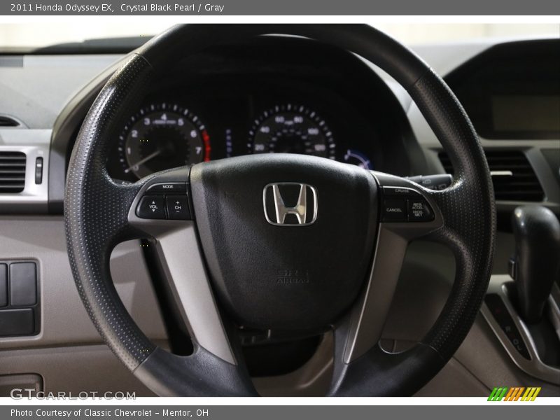 Crystal Black Pearl / Gray 2011 Honda Odyssey EX