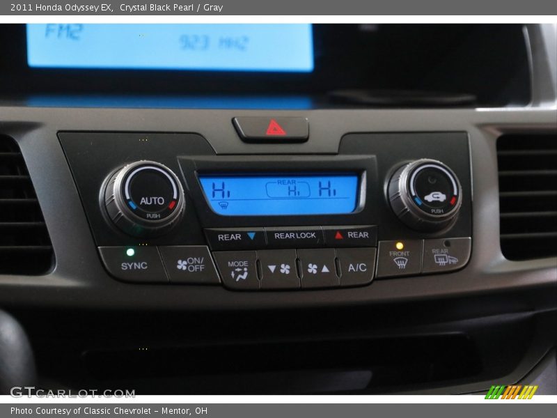 Crystal Black Pearl / Gray 2011 Honda Odyssey EX
