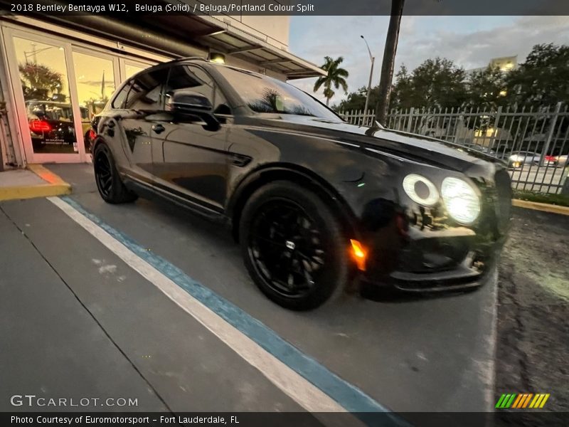 Beluga (Solid) / Beluga/Portland Colour Split 2018 Bentley Bentayga W12