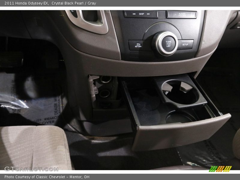 Crystal Black Pearl / Gray 2011 Honda Odyssey EX