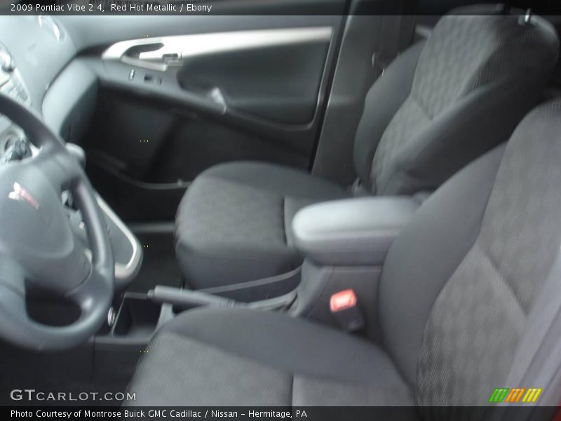Red Hot Metallic / Ebony 2009 Pontiac Vibe 2.4