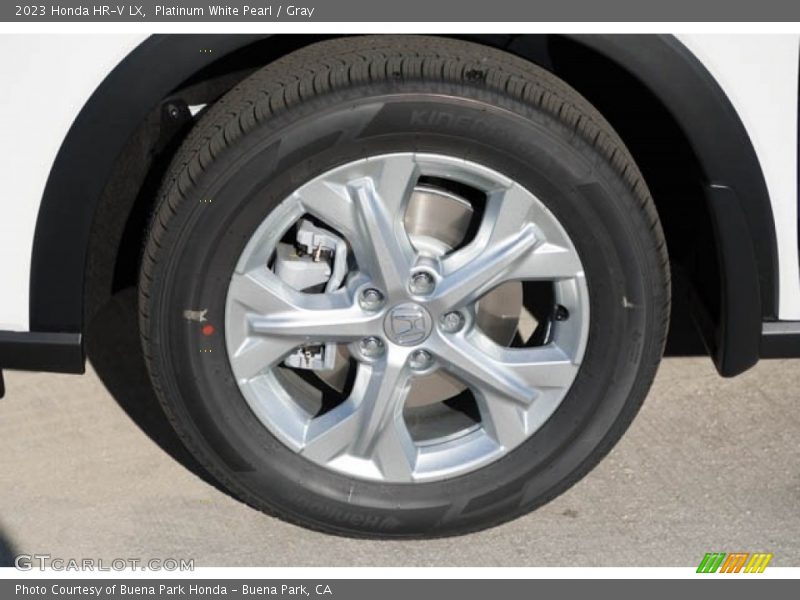 Platinum White Pearl / Gray 2023 Honda HR-V LX
