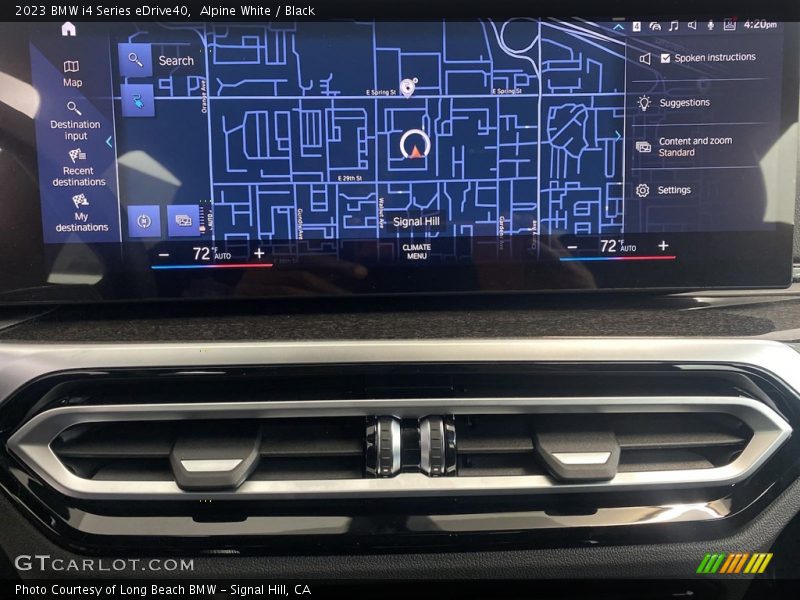 Navigation of 2023 i4 Series eDrive40