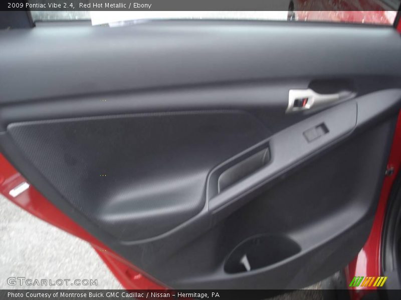 Red Hot Metallic / Ebony 2009 Pontiac Vibe 2.4