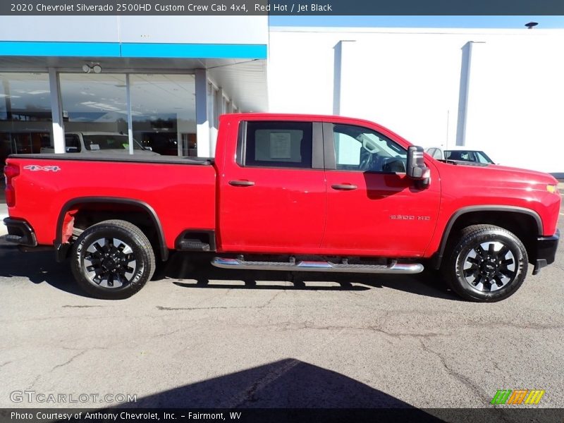 Red Hot / Jet Black 2020 Chevrolet Silverado 2500HD Custom Crew Cab 4x4