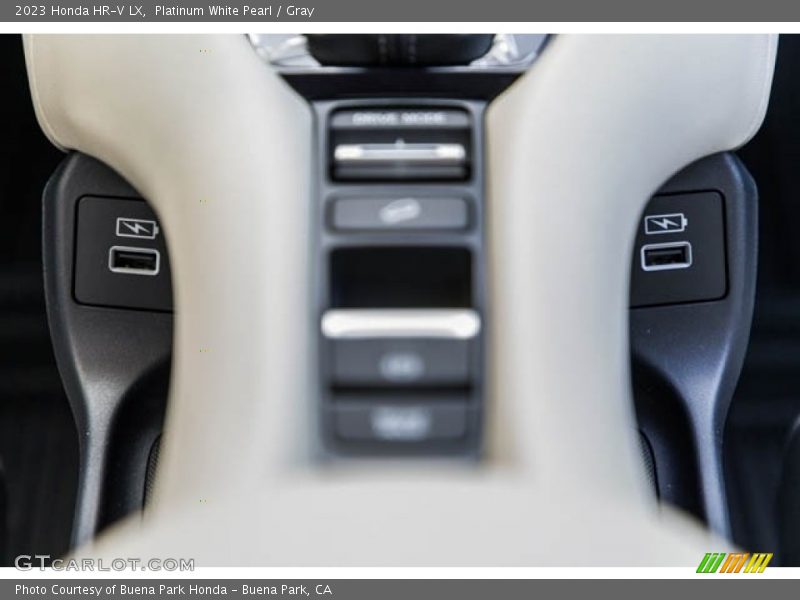 Platinum White Pearl / Gray 2023 Honda HR-V LX