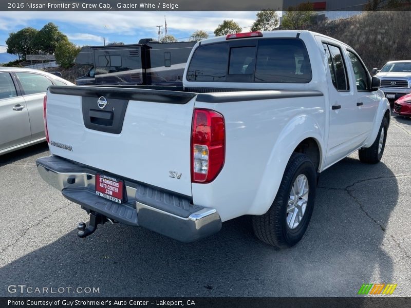 Glacier White / Beige 2016 Nissan Frontier SV Crew Cab