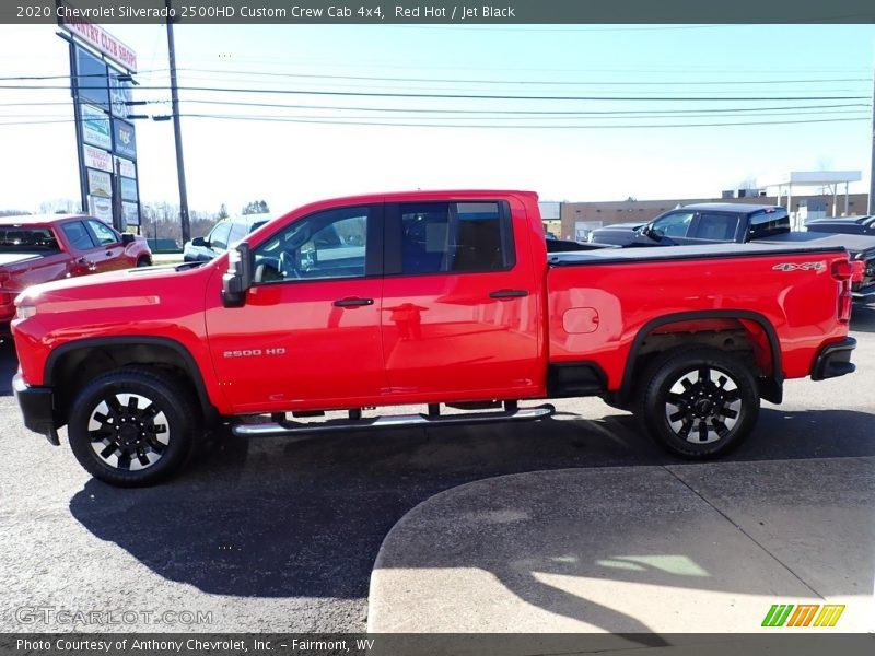 Red Hot / Jet Black 2020 Chevrolet Silverado 2500HD Custom Crew Cab 4x4