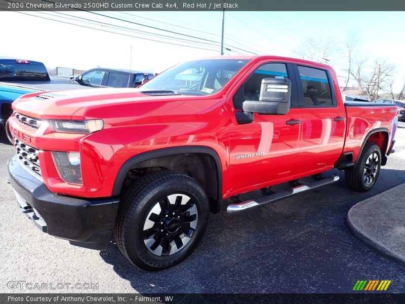 Red Hot / Jet Black 2020 Chevrolet Silverado 2500HD Custom Crew Cab 4x4