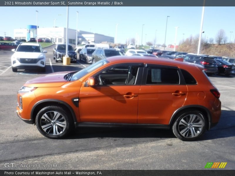 Sunshine Orange Metallic / Black 2021 Mitsubishi Outlander Sport SE