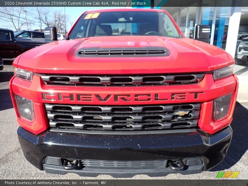 Red Hot / Jet Black 2020 Chevrolet Silverado 2500HD Custom Crew Cab 4x4