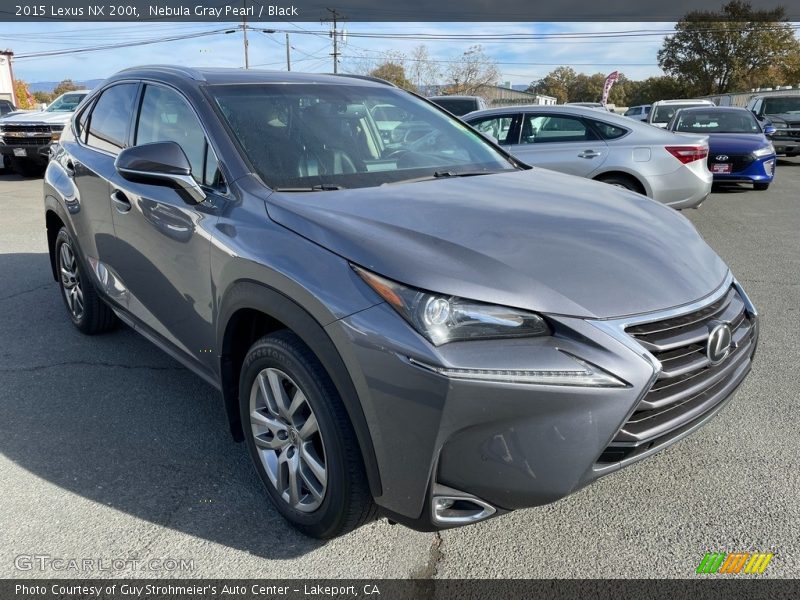 Nebula Gray Pearl / Black 2015 Lexus NX 200t