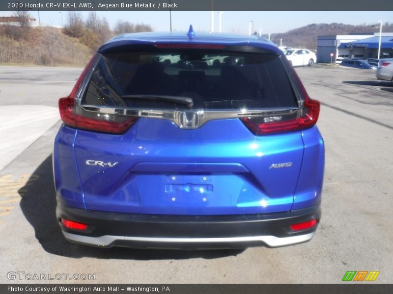 Aegean Blue Metallic / Black 2020 Honda CR-V EX-L AWD