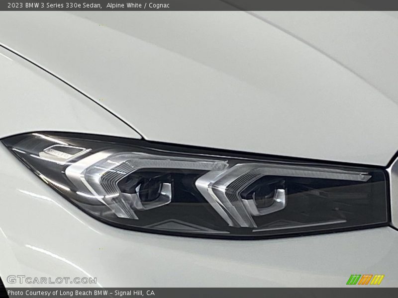 Alpine White / Cognac 2023 BMW 3 Series 330e Sedan