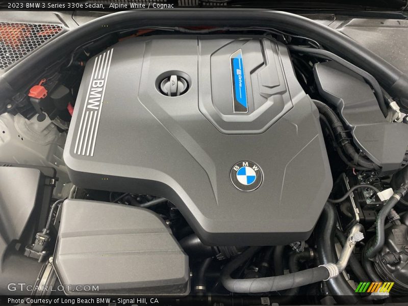 Alpine White / Cognac 2023 BMW 3 Series 330e Sedan