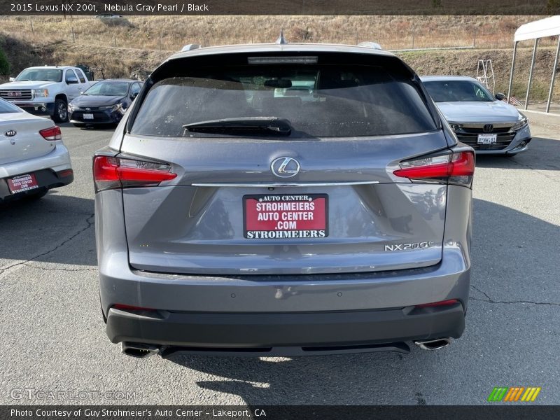 Nebula Gray Pearl / Black 2015 Lexus NX 200t