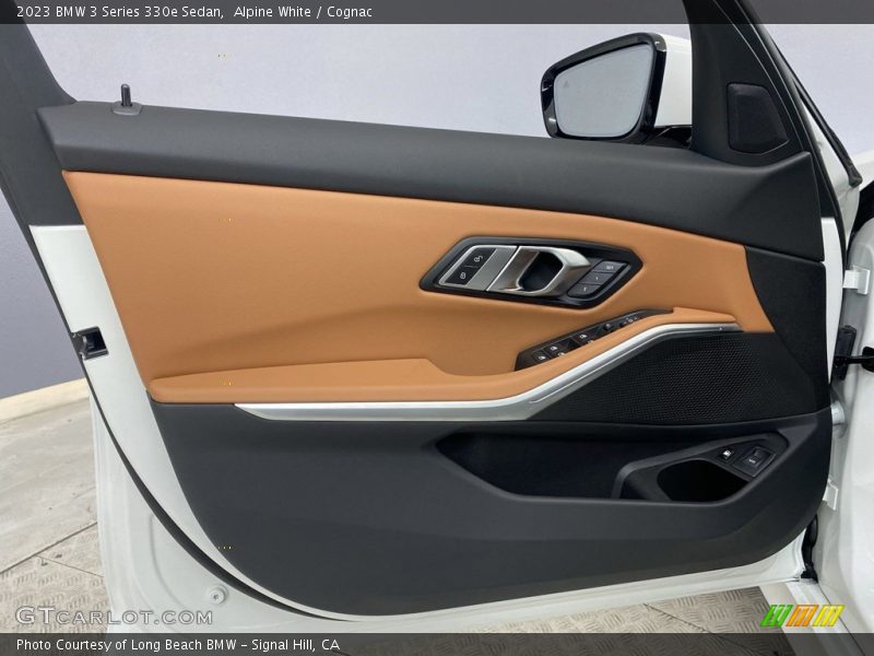 Alpine White / Cognac 2023 BMW 3 Series 330e Sedan