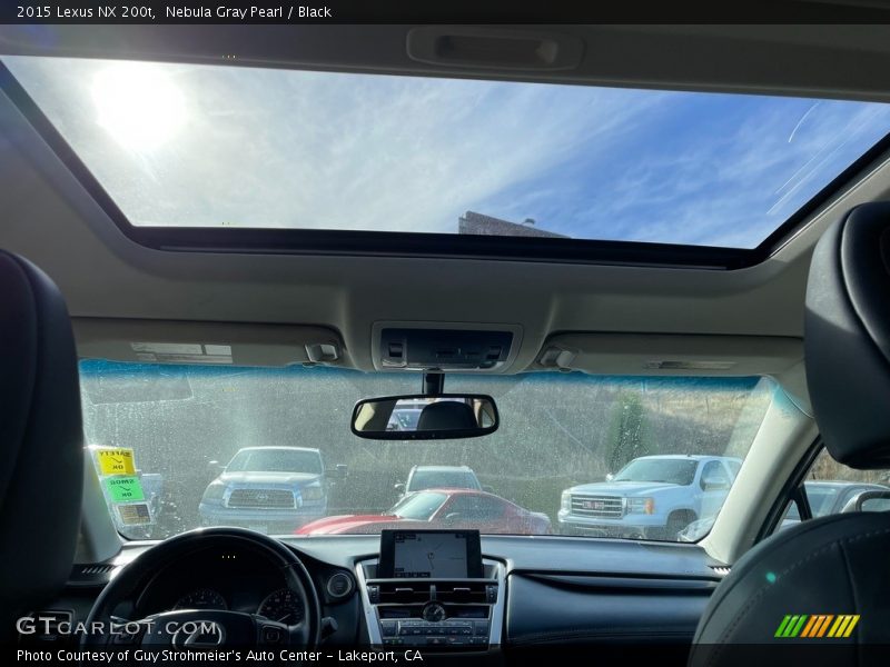 Nebula Gray Pearl / Black 2015 Lexus NX 200t