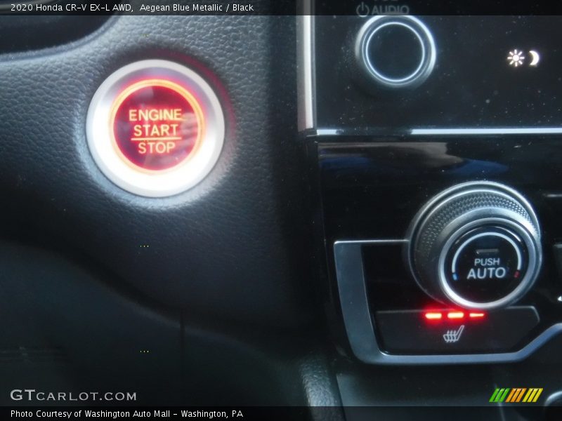 Aegean Blue Metallic / Black 2020 Honda CR-V EX-L AWD