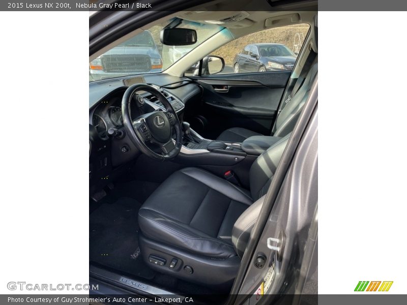 Nebula Gray Pearl / Black 2015 Lexus NX 200t