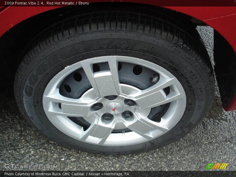Red Hot Metallic / Ebony 2009 Pontiac Vibe 2.4