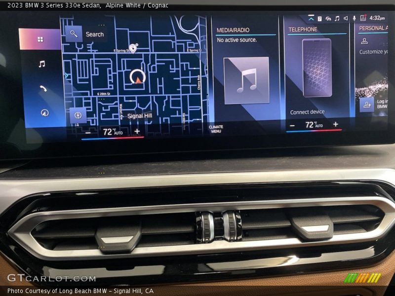 Alpine White / Cognac 2023 BMW 3 Series 330e Sedan