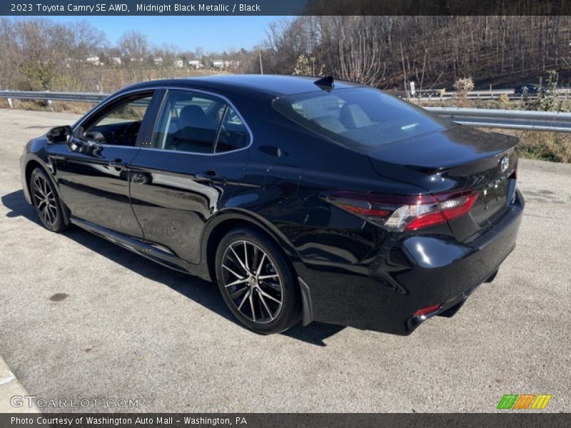 Midnight Black Metallic / Black 2023 Toyota Camry SE AWD