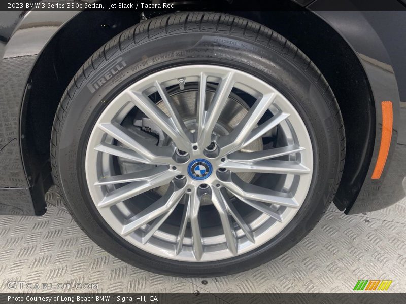 Jet Black / Tacora Red 2023 BMW 3 Series 330e Sedan