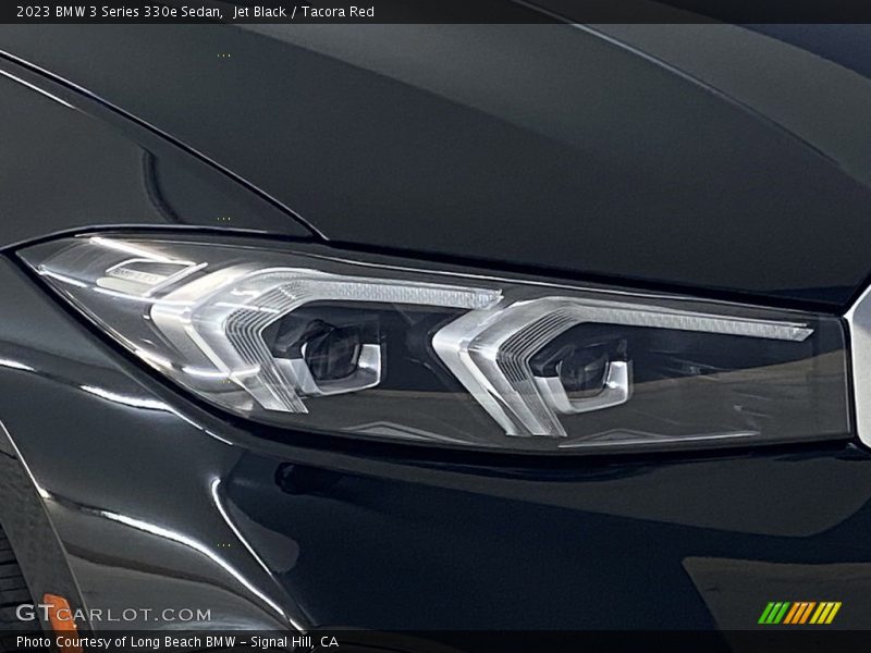Jet Black / Tacora Red 2023 BMW 3 Series 330e Sedan
